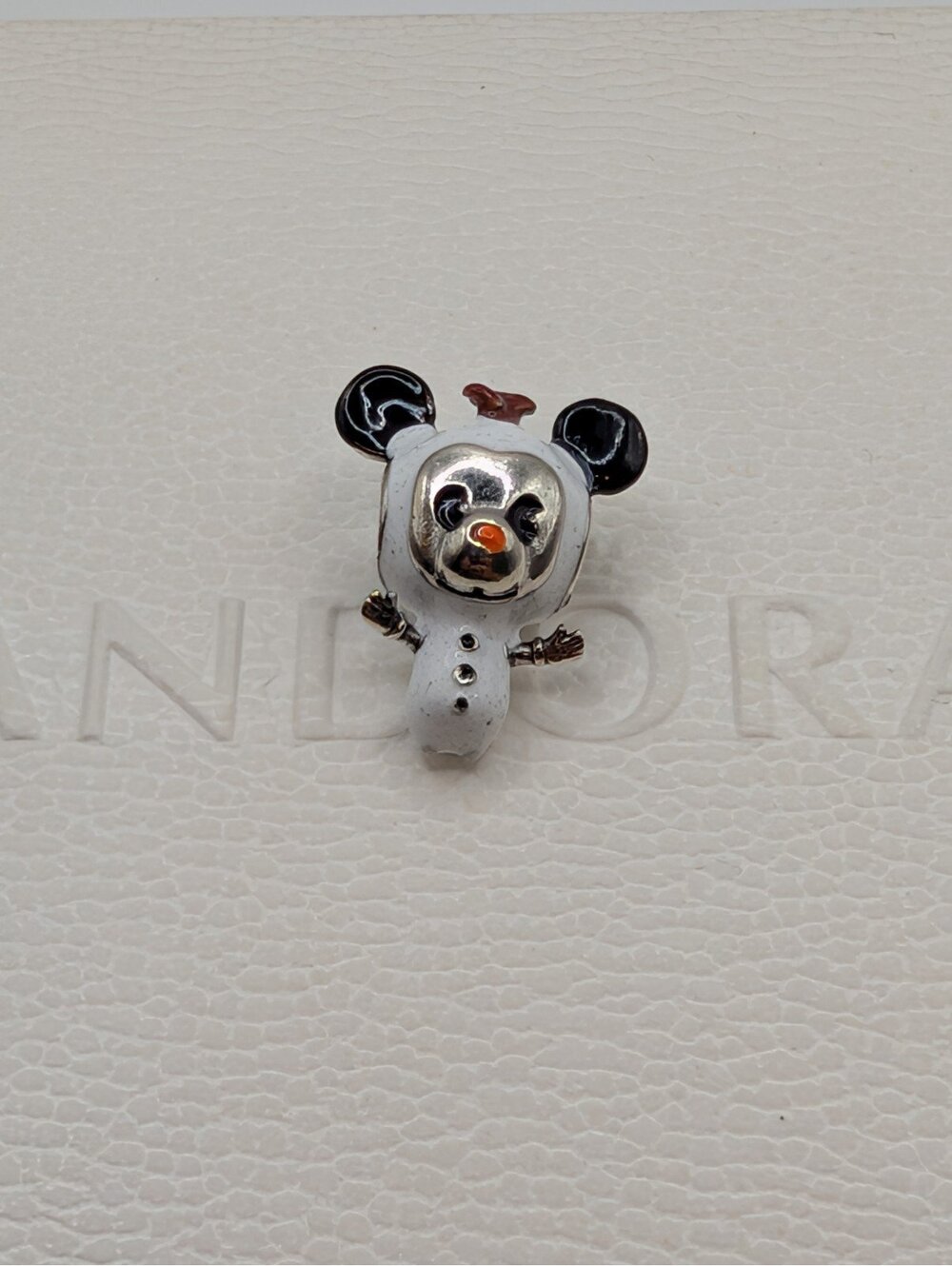 Pandora Mickey Mouse dressed as Olaf Charm Sterling Silver s925
